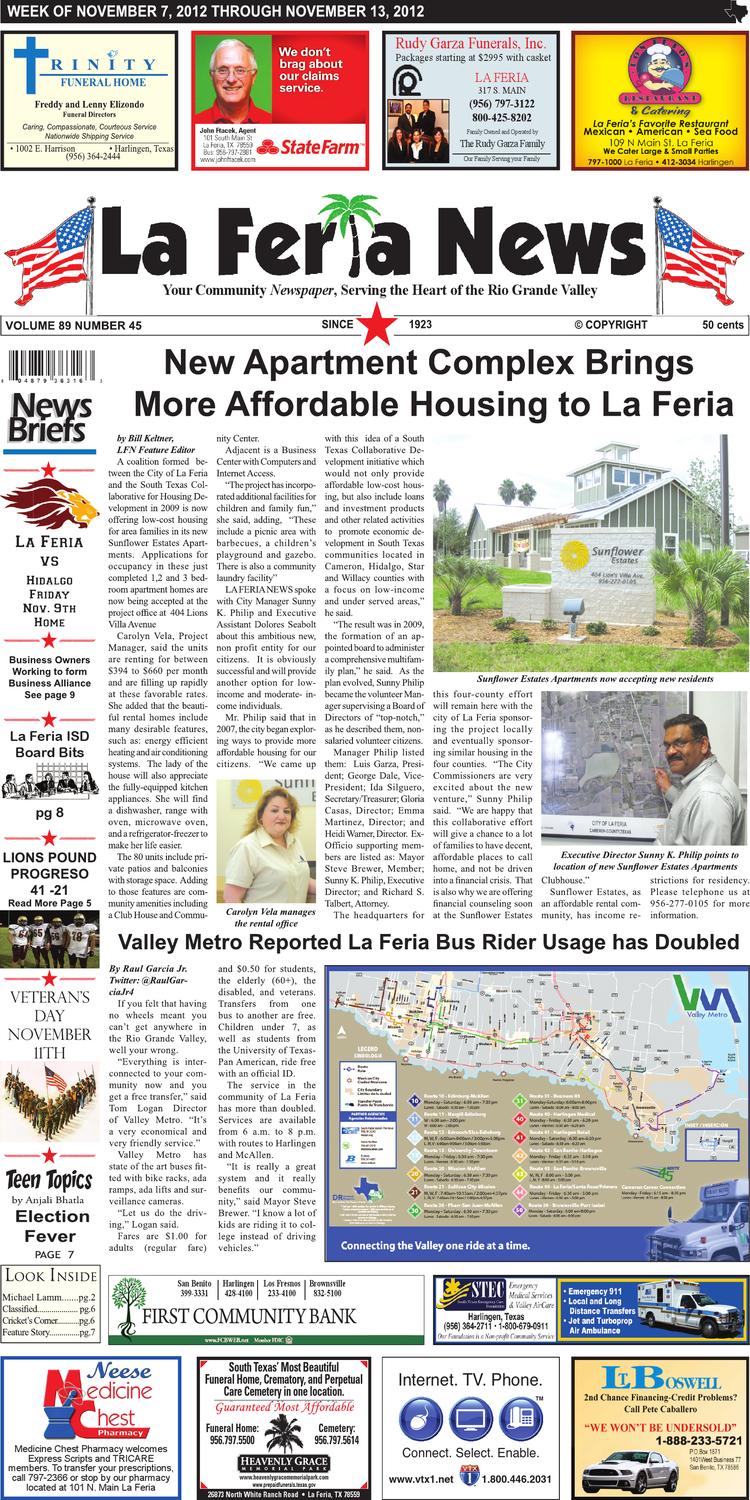 La Feria News NOV. 7 2012 by La Feria News Issuu