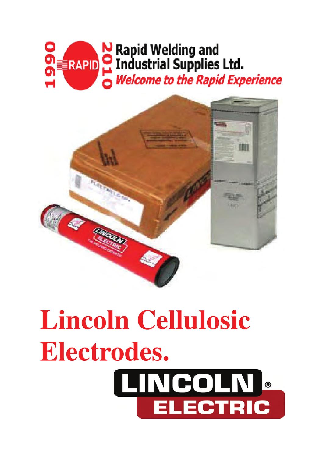 Lincoln Cellulosic Electrodes by Rapid Welding Issuu