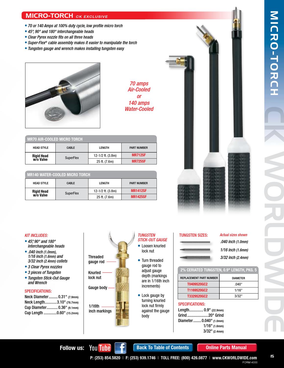 CK Tig Welding Catalog by Rapid Welding Issuu