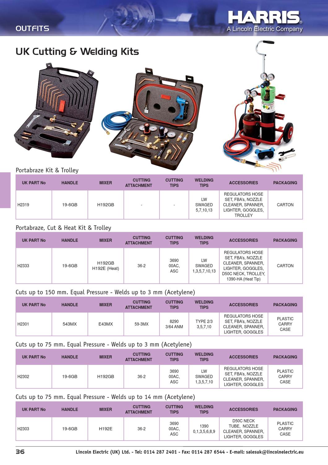 Harris Gas Equipment Catalogue UKEnglish by Rapid Welding Issuu