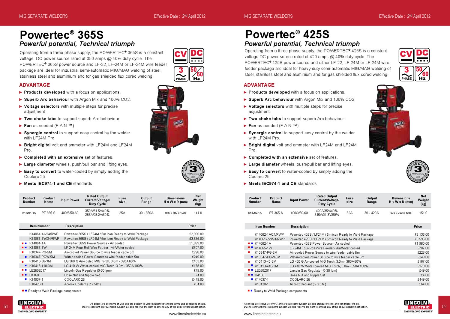 Lincoln Electric UK Product Catalogue 2012 by Rapid Welding Issuu