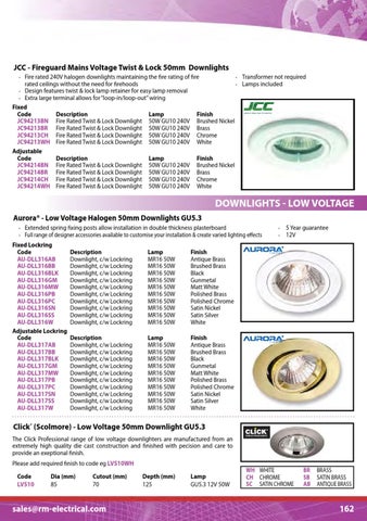 R&M Electrical Group Ltd R&M 灯饰 Fittings 目录 第 14 页