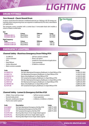 R&M Electrical Group Ltd R&M 灯饰 Fittings 目录 第 19 页