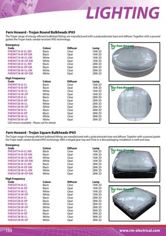 R&M Electrical Group Ltd R&M 灯饰 Fittings 目录 第 7 页