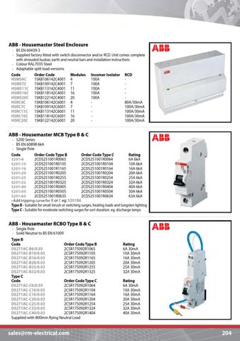 R&M Switchgear and Distribution 灯饰目录 第 4 页