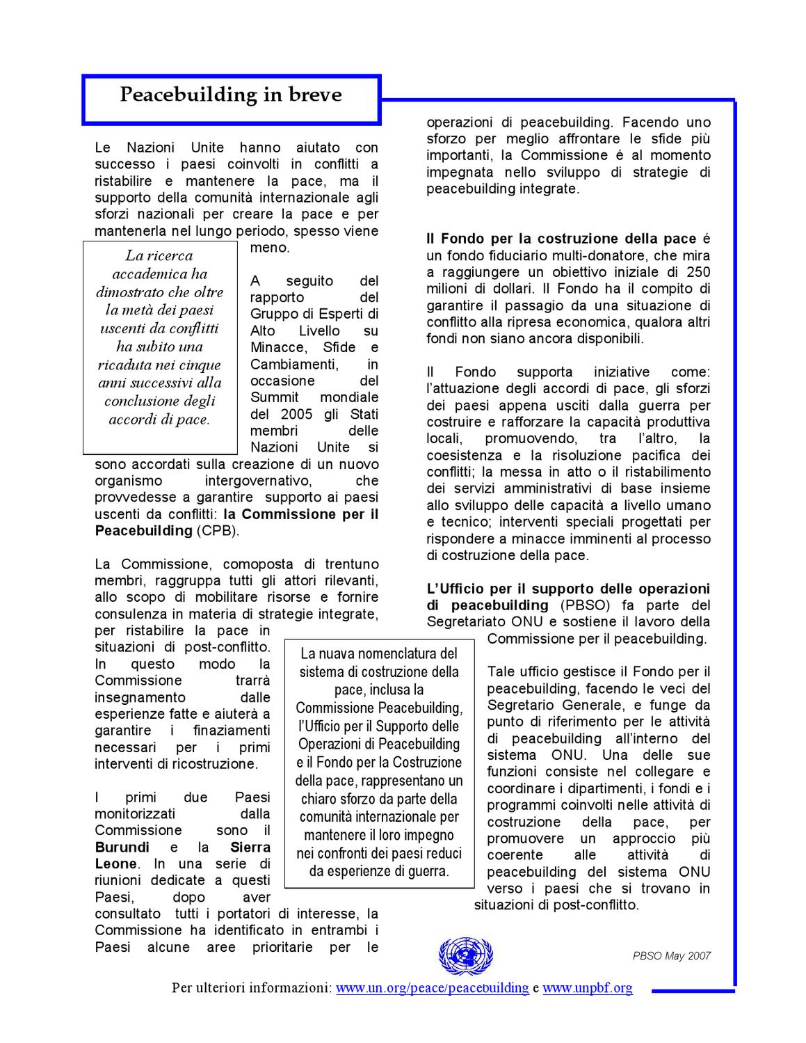 peacebuilding by United Nations Issuu