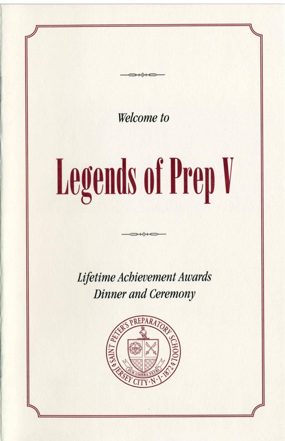 Legends of Prep V Program by Saint Peter's Prep Issuu