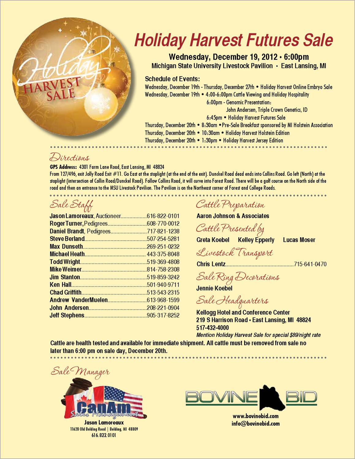 Holiday Harvest Sales 2012 by Dairy Agenda Today Issuu