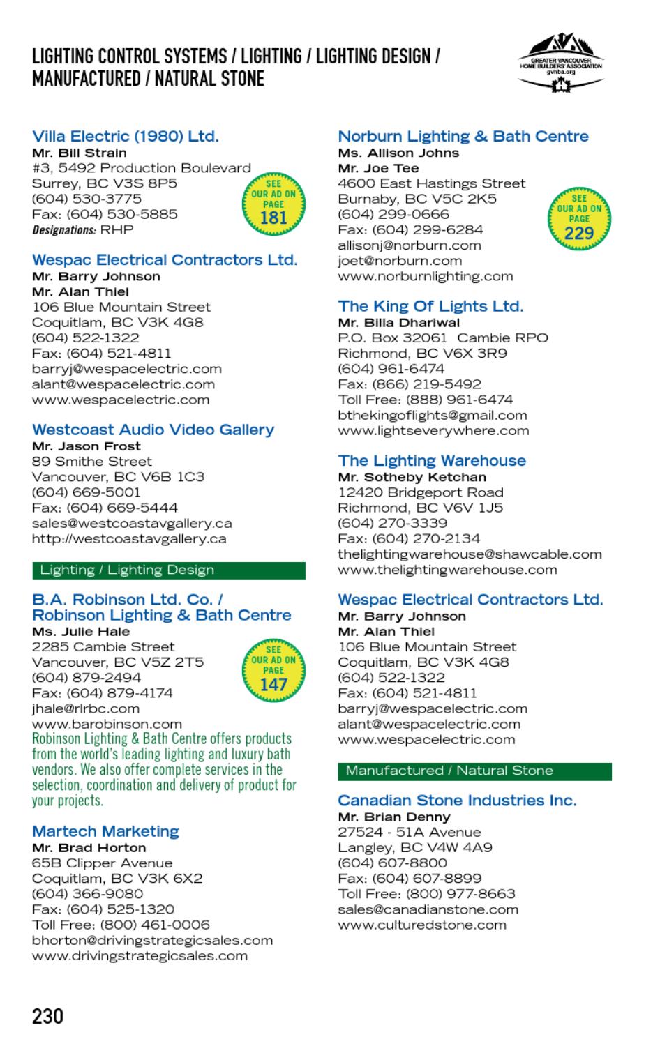 Greater Vancouver Home Builders Ociation Directory 2017 Greater Vancouver Home Builders Ociation Directory 2017