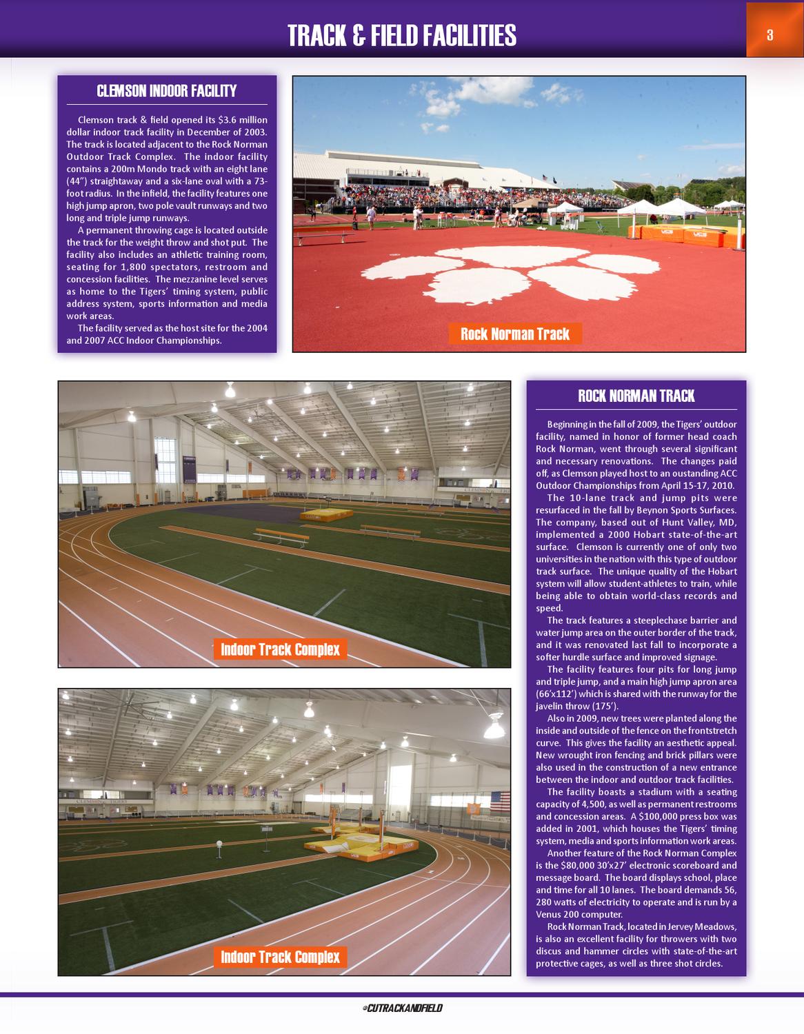 201213 Clemson Track & Field Guide by Clemson Tigers Issuu