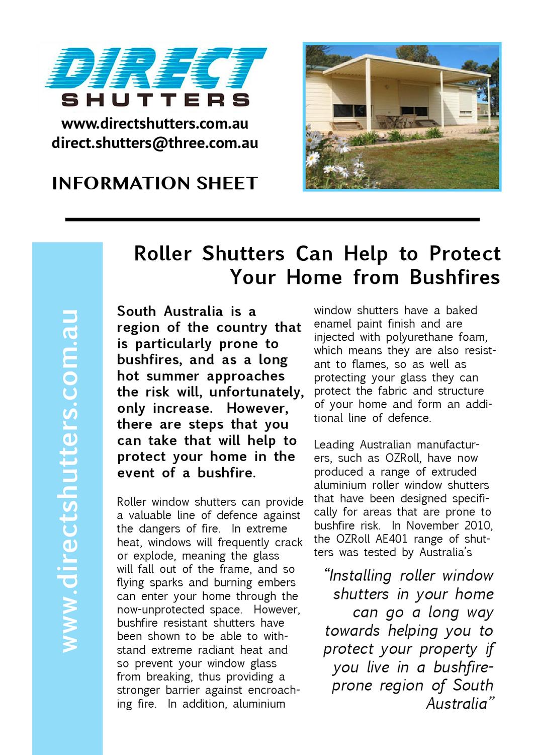 Direct Shutters Roller Shutters Can Help to Protect Your Home from