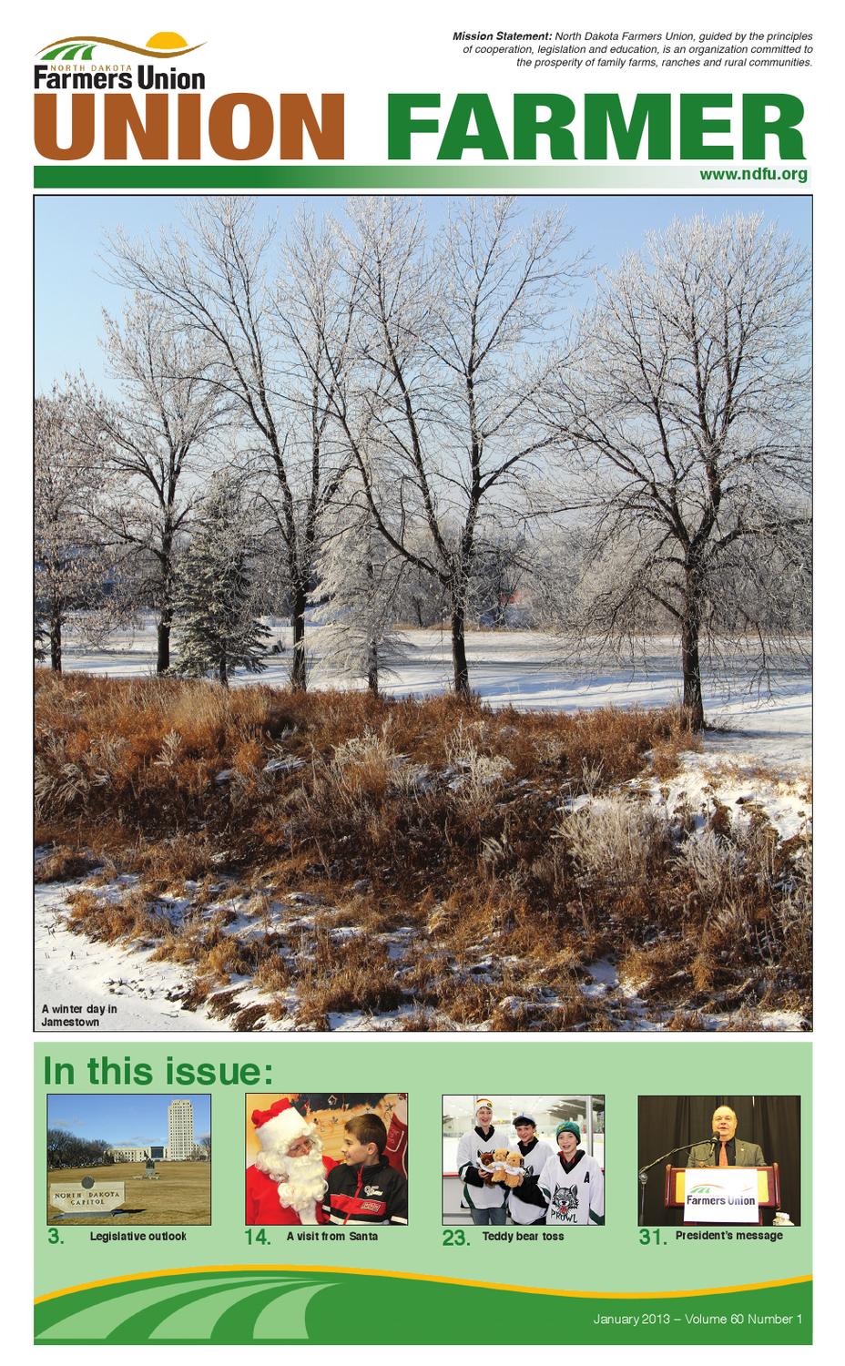 January Union Farmer 2013 by North Dakota Farmers Union Issuu