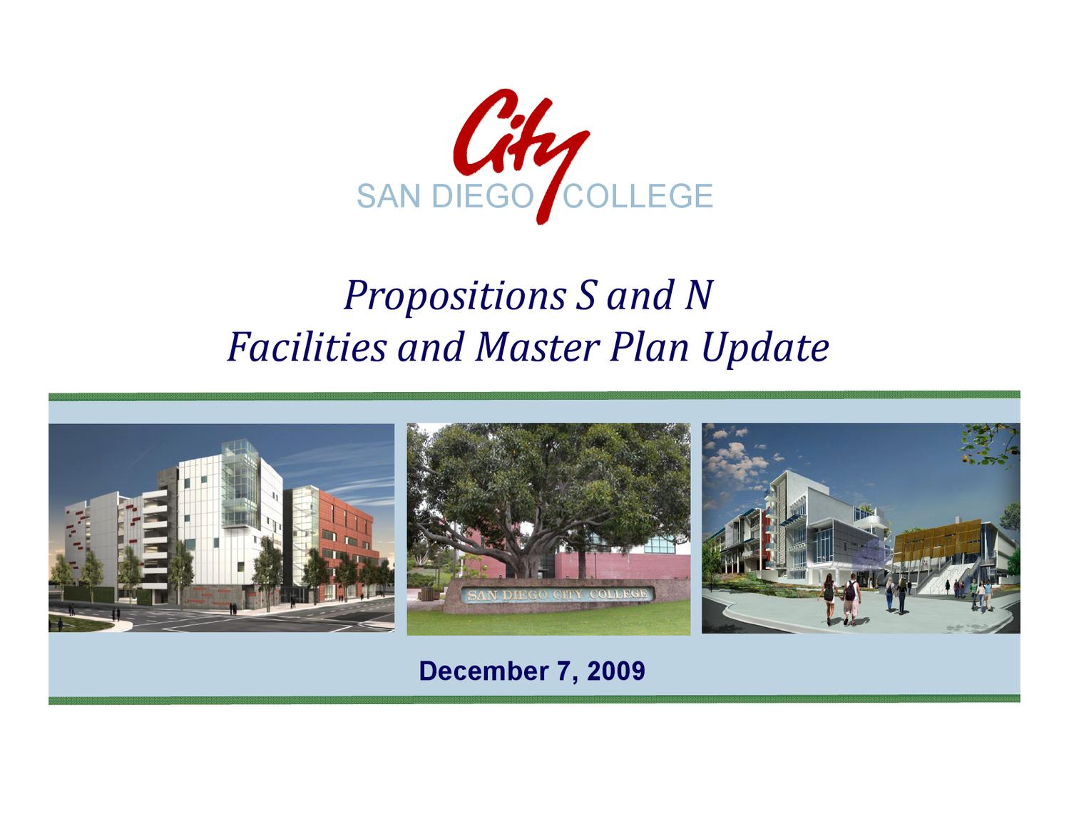 San Diego City College Facilities and Master Plan Update by San Diego