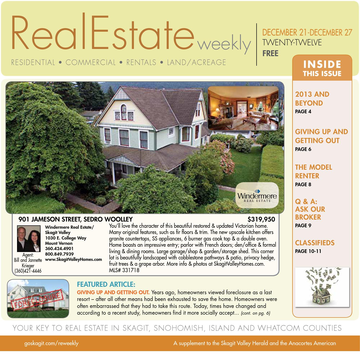 Real Estate Weekly December 21, 2012 by Skagit Publishing Issuu