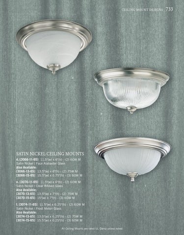 Pinhook Branding LLC 灯饰目录 · Quorum 灯饰 册 2013 吸顶灯 Mounts 第 11 页