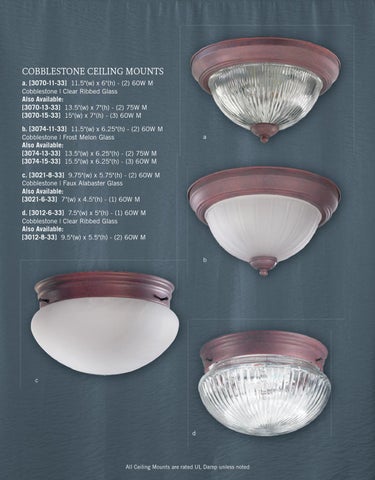Pinhook Branding LLC 灯饰目录 · Quorum 灯饰 册 2013 吸顶灯 Mounts 第 14 页