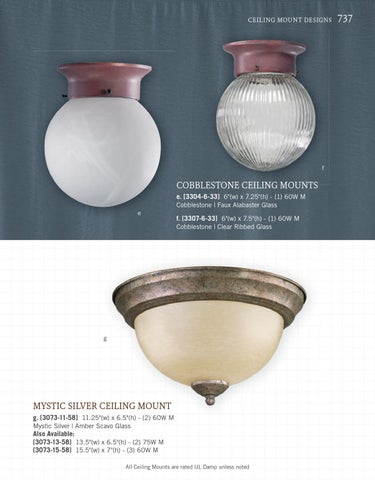 Pinhook Branding LLC 灯饰目录 · Quorum 灯饰 册 2013 吸顶灯 Mounts 第 15 页
