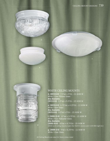 Pinhook Branding LLC 灯饰目录 · Quorum 灯饰 册 2013 吸顶灯 Mounts 第 17 页