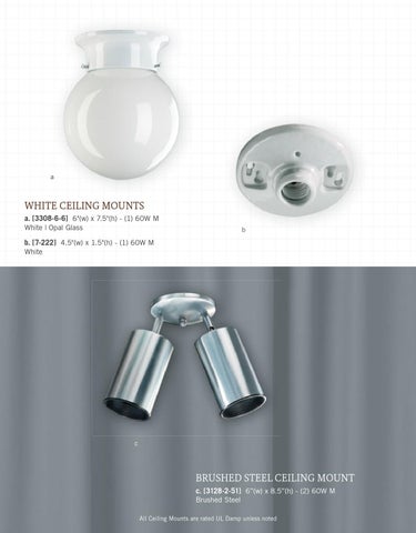 Pinhook Branding LLC 灯饰目录 · Quorum 灯饰 册 2013 吸顶灯 Mounts 第 20 页