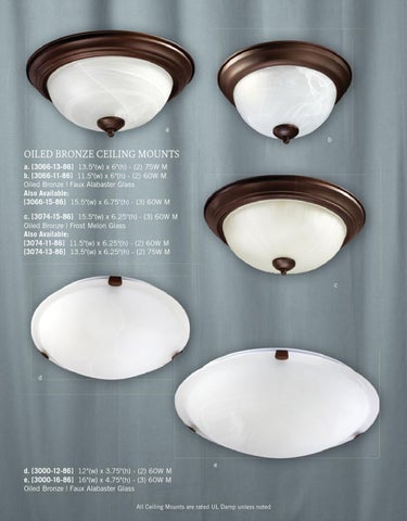 Pinhook Branding LLC 灯饰目录 · Quorum 灯饰 册 2013 吸顶灯 Mounts 第 6 页