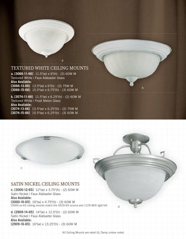 Pinhook Branding LLC 灯饰目录 · Quorum 灯饰 册 2013 吸顶灯 Mounts 第 8 页