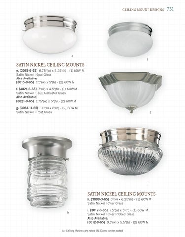 Pinhook Branding LLC 灯饰目录 · Quorum 灯饰 册 2013 吸顶灯 Mounts 第 9 页