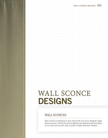 Pinhook Branding LLC 灯饰目录 · Quorum 灯饰 册 2013 Wall Sconces 第 3 页