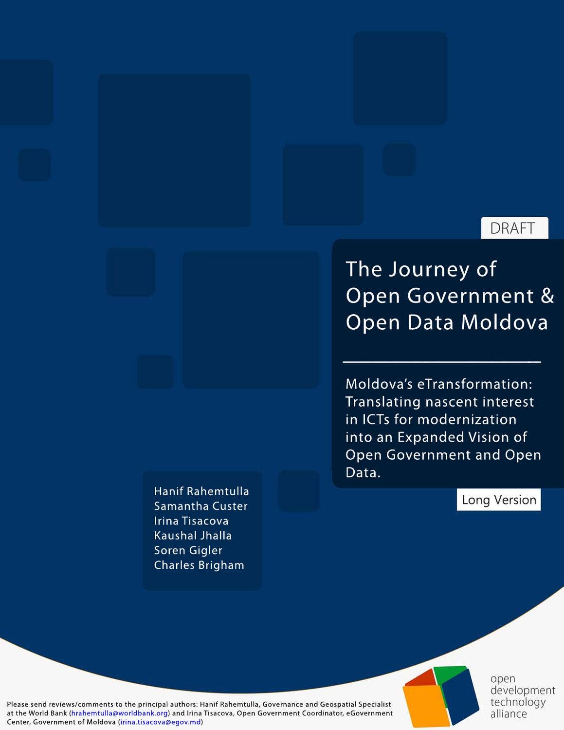 The Journey of Open Government & Open data Moldova by World Bank in ...
