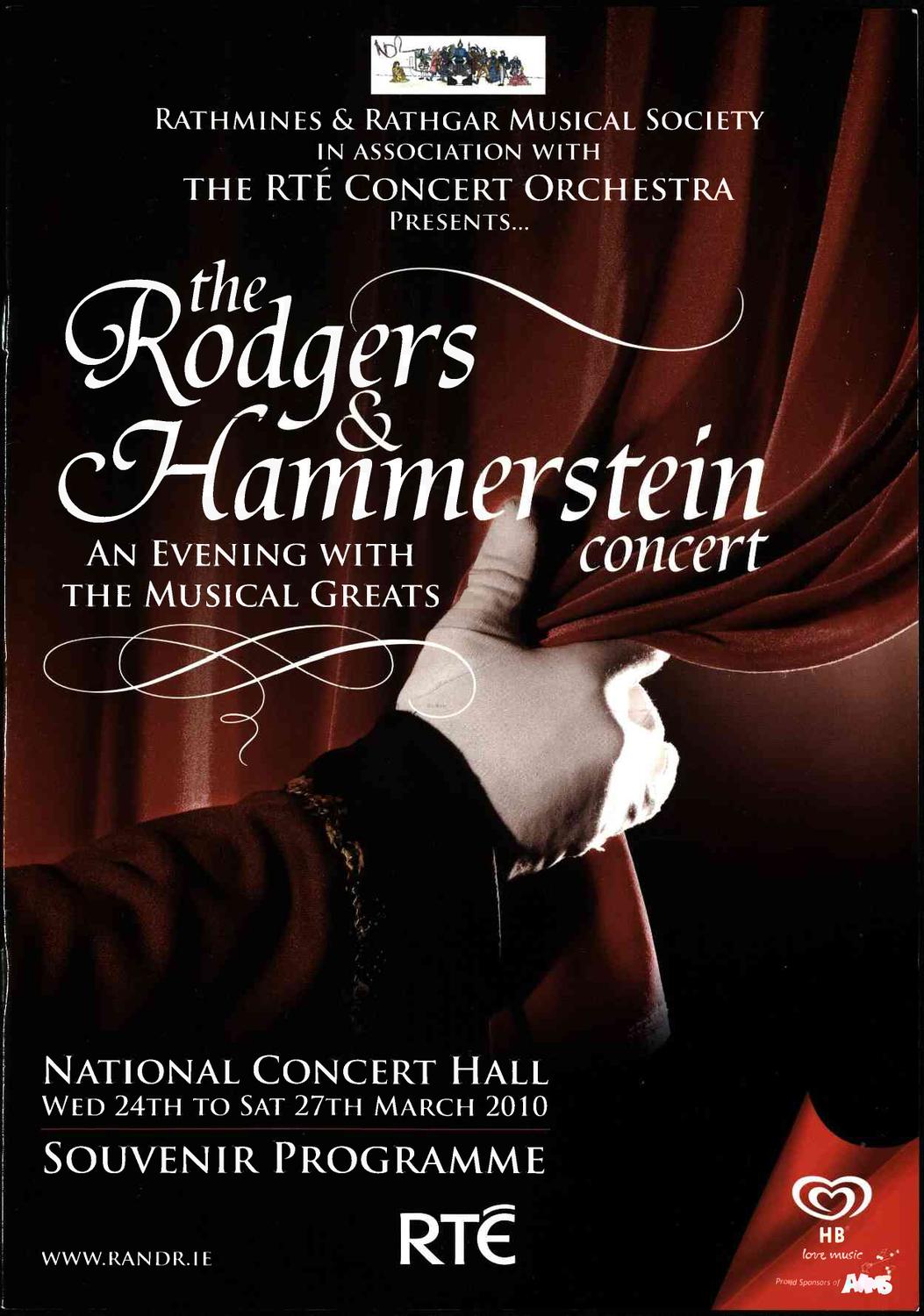 THE RODGERS AND HAMMERSTEIN CONCERT 24th27th MARCH 2010 by Rathmines
