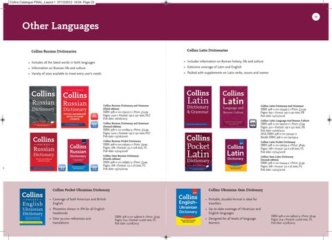 Collins Languages Catalogue 2013 by Collins - Issuu