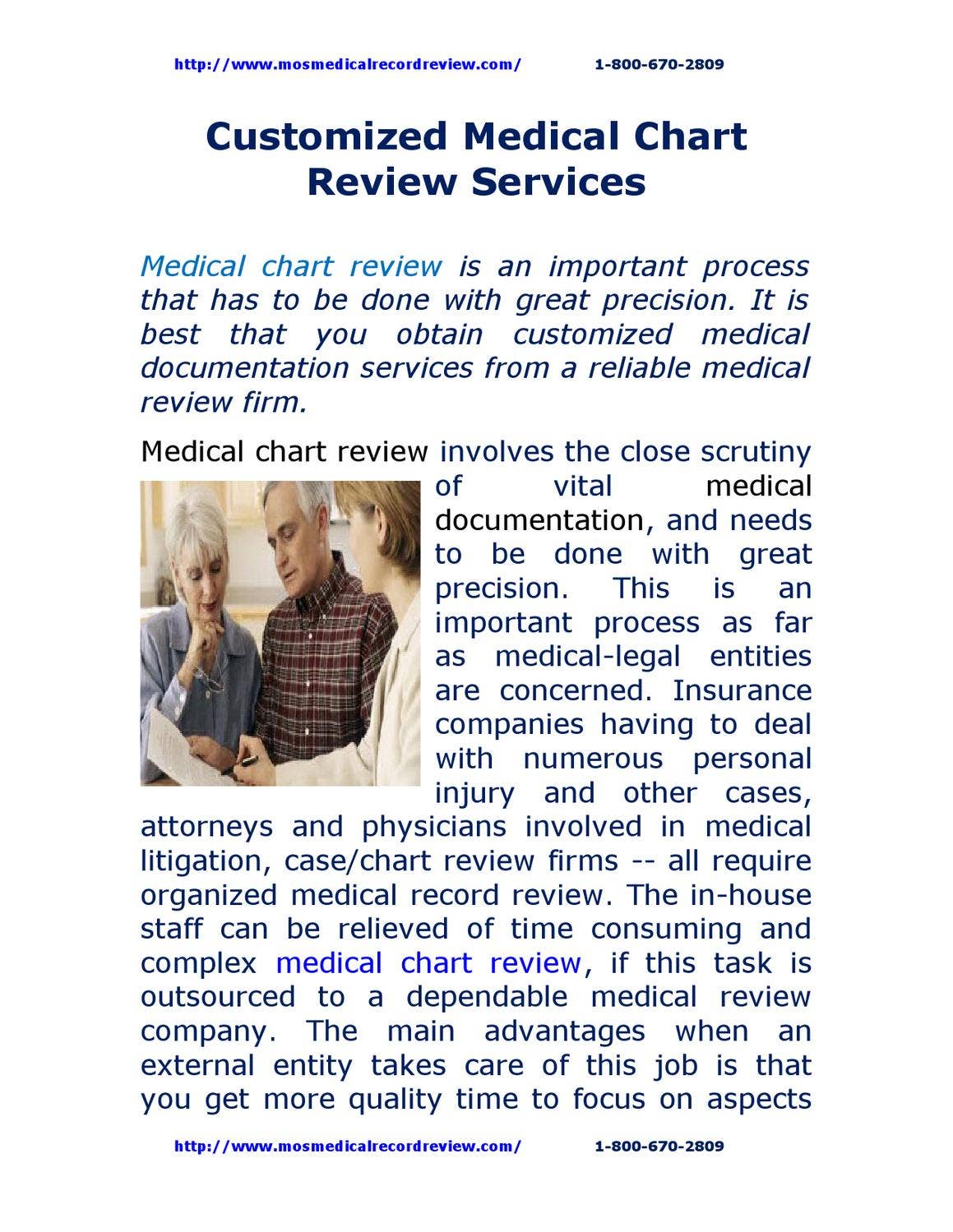 Customized Medical Chart Review Services by MOS Medical Reviews Issuu
