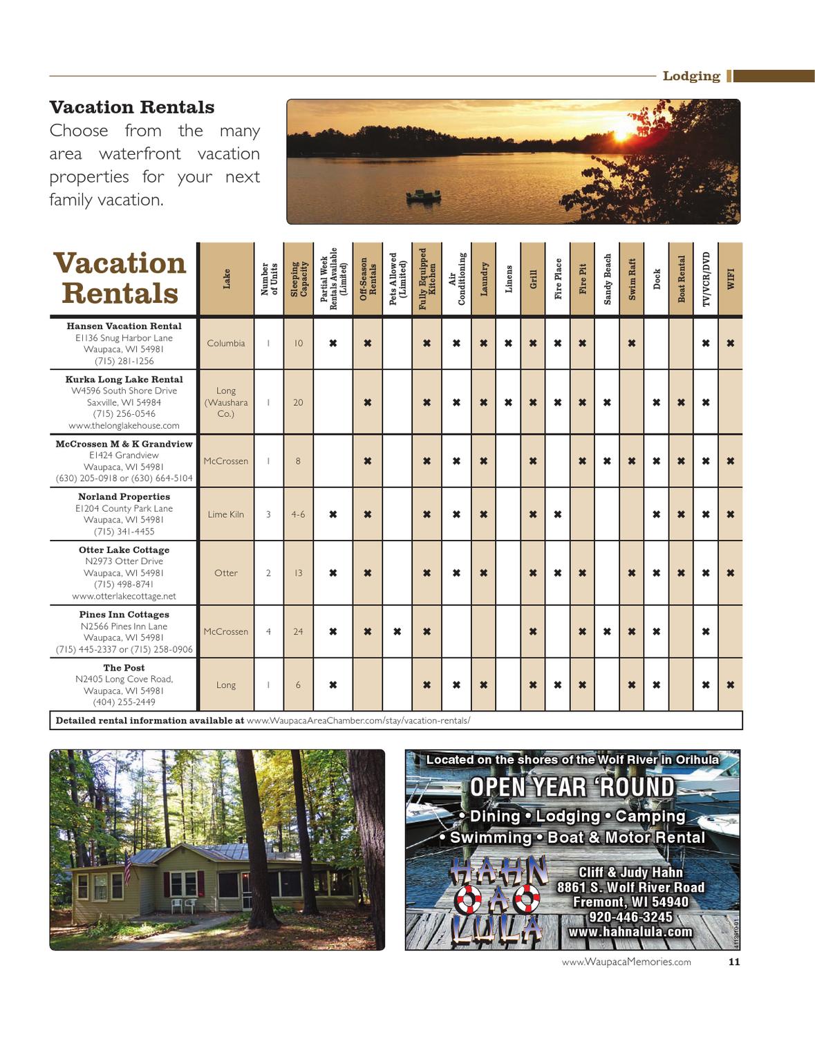 2013 Waupaca Area Visitor Guide By Waupaca Area Chamber Of Commece