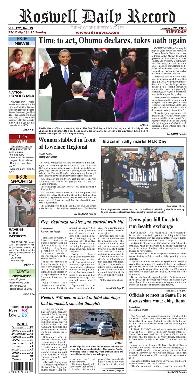 01 22 13 Paper By Roswell Daily Record Issuu