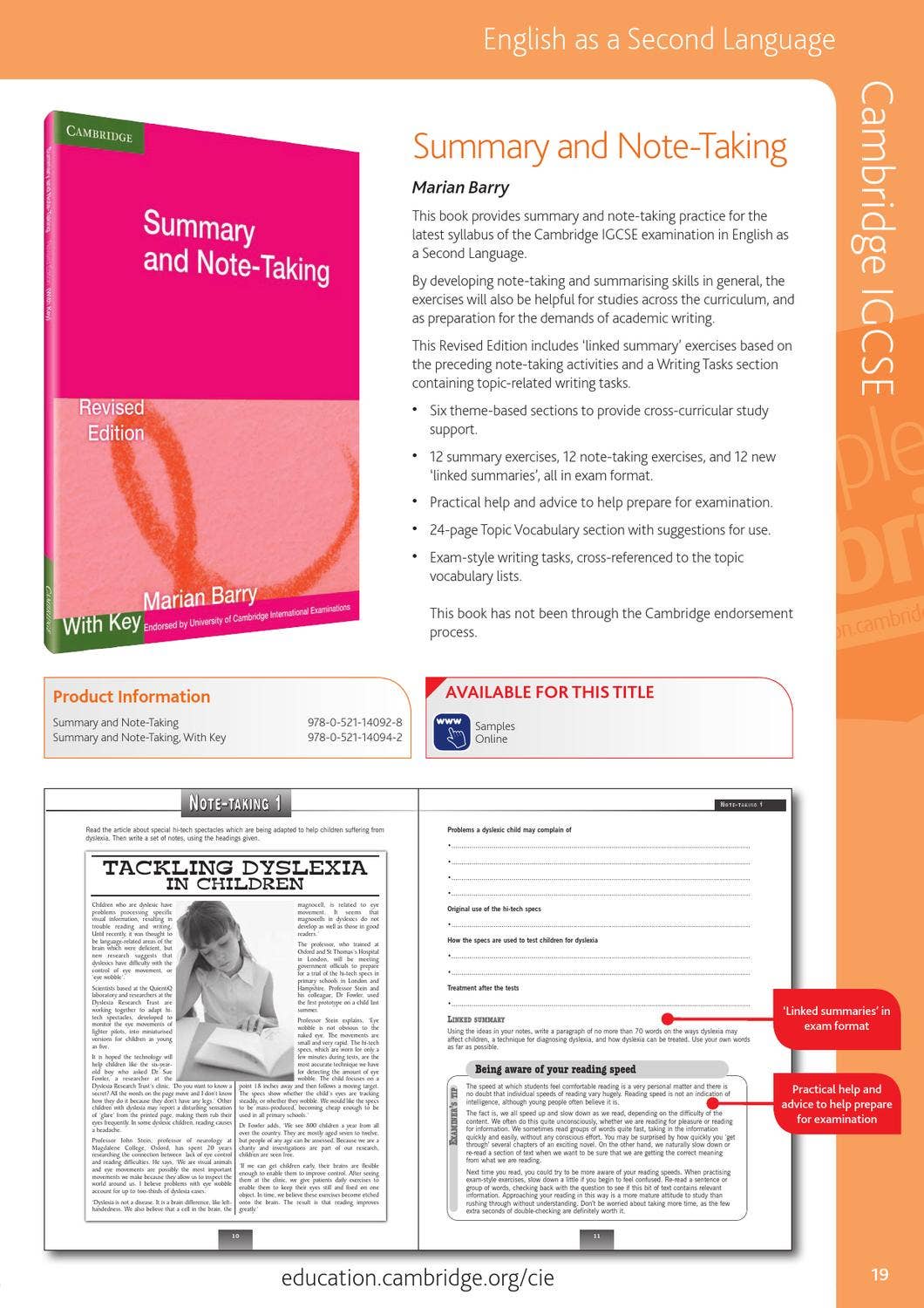 Cambridge International Examinations Catalogue 2013 by Cambridge ...