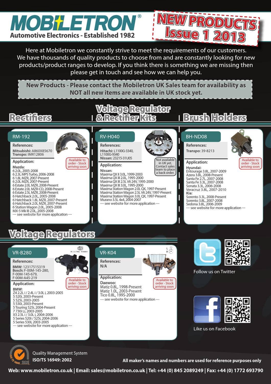 Mobiletron Rvh Rotating / Charging System - New Products - Issue 1 2013 by Mobiletron ...