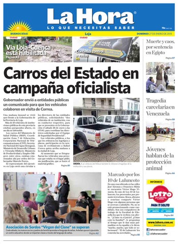 Diario La Hora Loja 27 De Enero 2013 By La Hora Ecuador Issuu