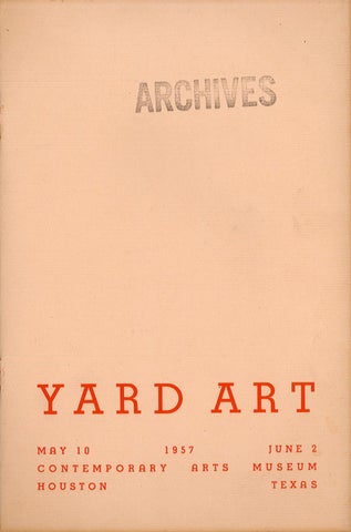 Contemporary Arts Museum Houston 灯饰目录 · Yard Art 第 3 页