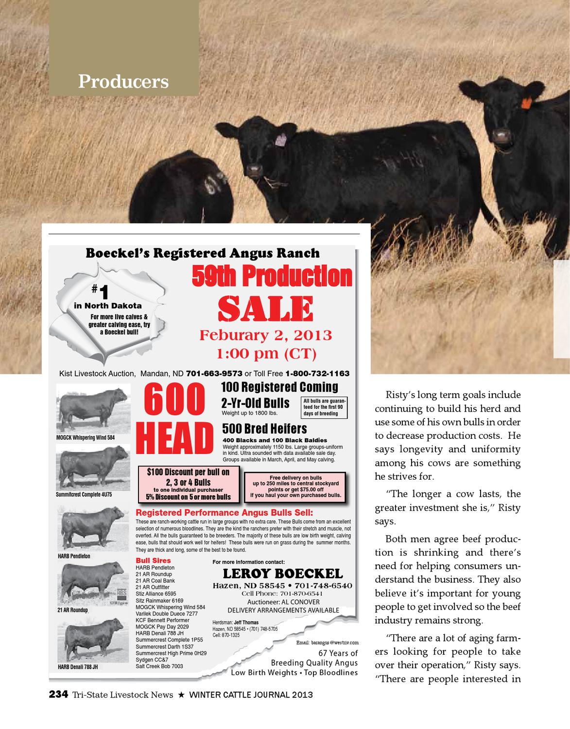 2013 Winter Cattle Journal by TriState Livestock News Farmer