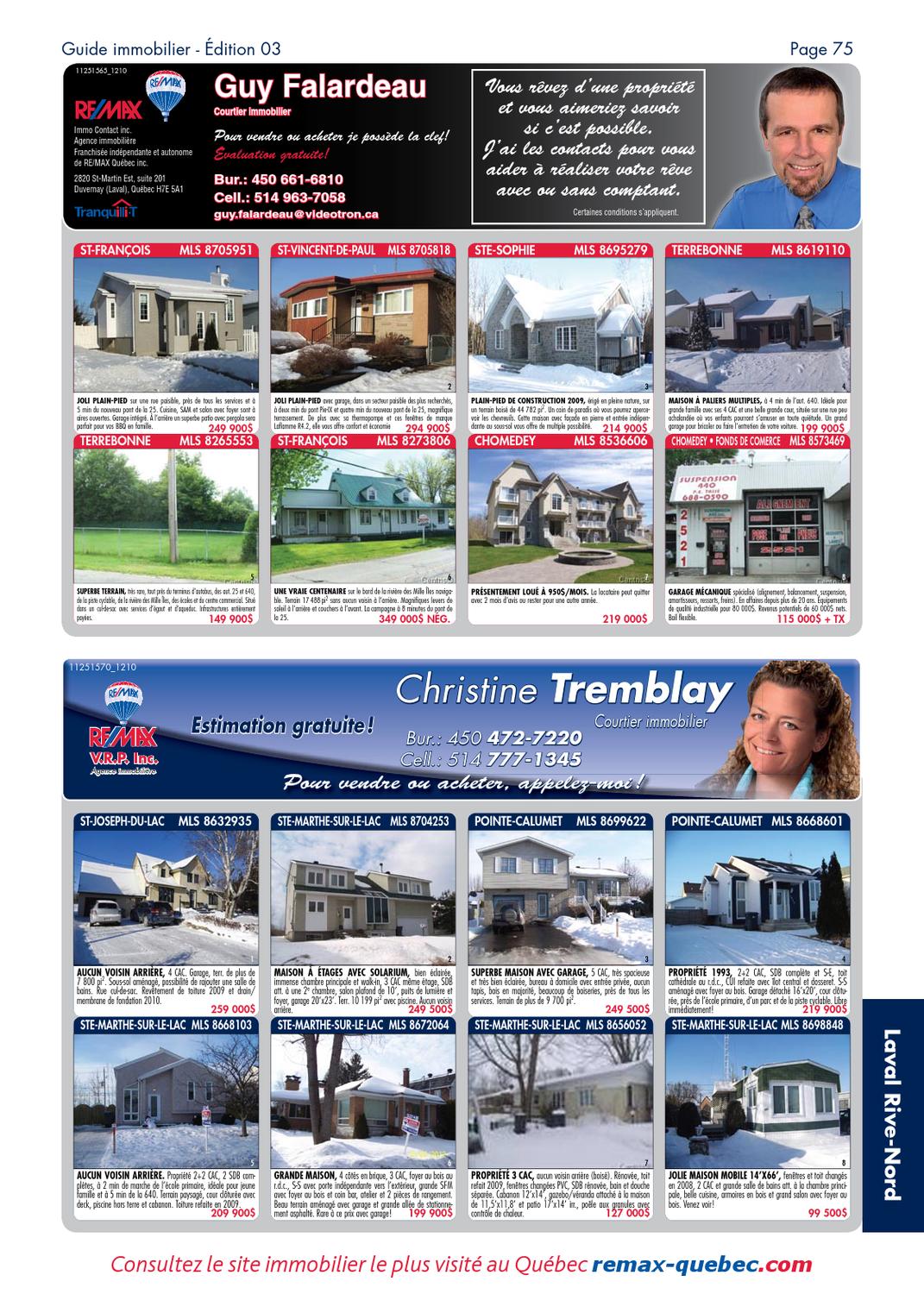 QUEBEC Remax Montreal 05 Mar., 2012 by NextHome Issuu