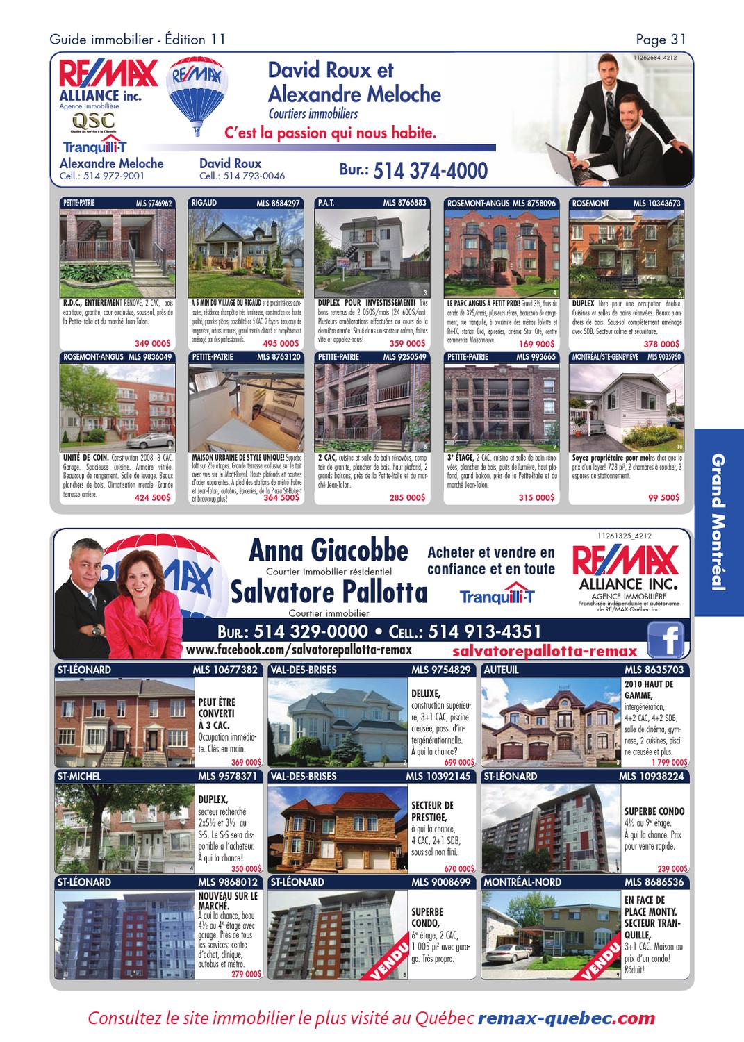QUEBEC - Remax Montreal - 15 Oct., 2012 by NextHome - Issuu