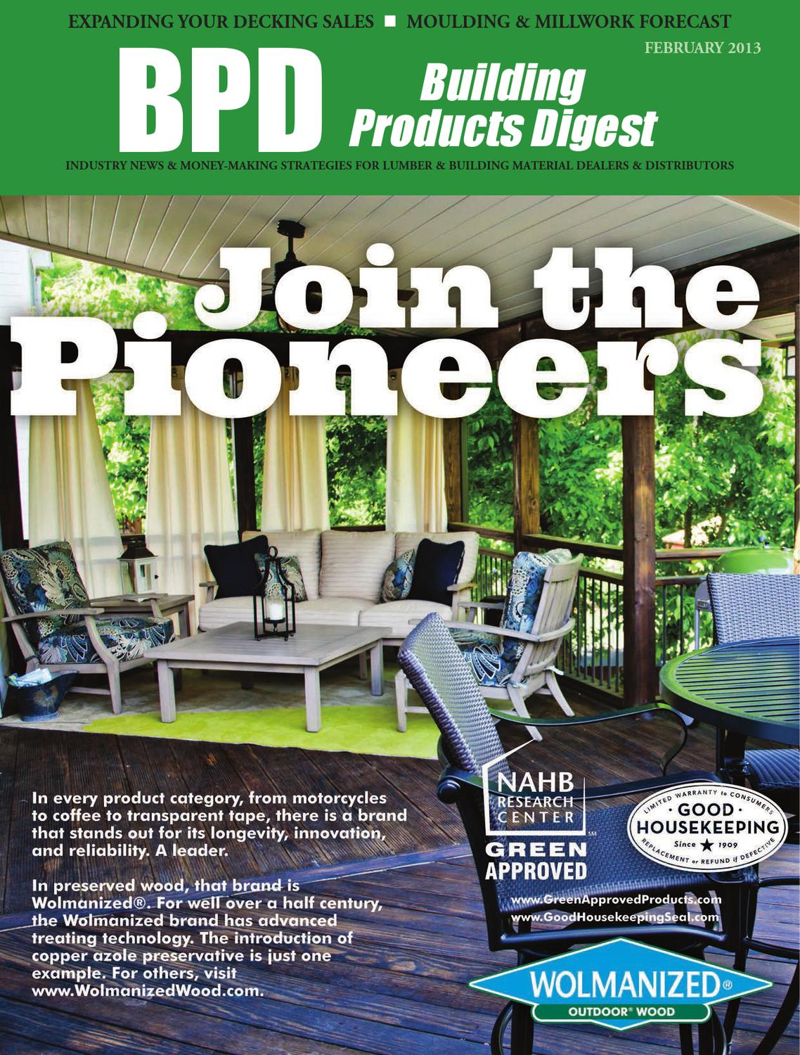 Building Products Digest February 2013 by 526 Media Group Issuu