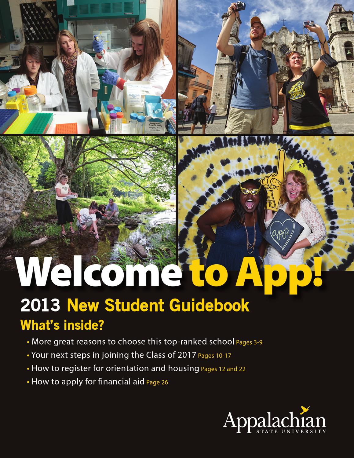 New Student Guidebook 2013 by Appalachian State University Issuu
