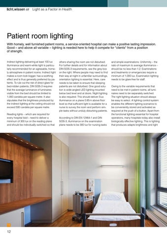 licht.wissen 07 " 灯饰 as a Factor in Health" 第 12 页