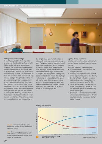 licht.wissen 07 " 灯饰 as a Factor in Health" 第 20 页