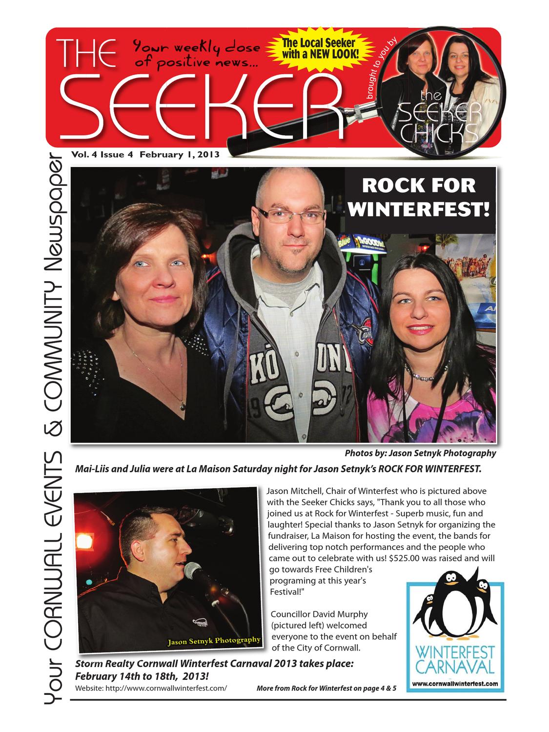 Newspaper Cornwall Ontario, the Seeker, Issue 4 by The Seeker Issuu