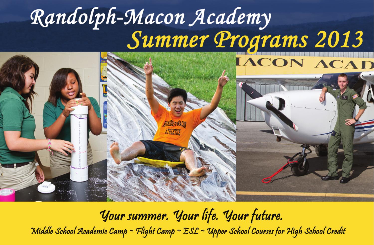 RandolphMacon Academy Summer Programs 2013 by RandolphMacon Academy