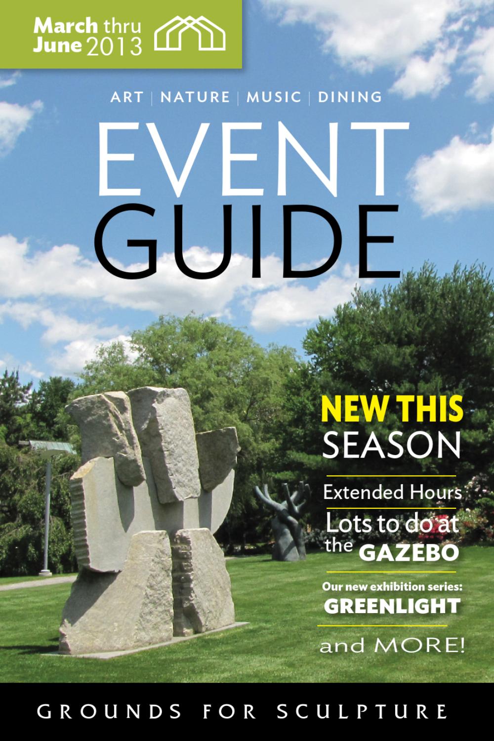 Grounds For Sculpture 2013 Spring Program Brochure by Grounds For
