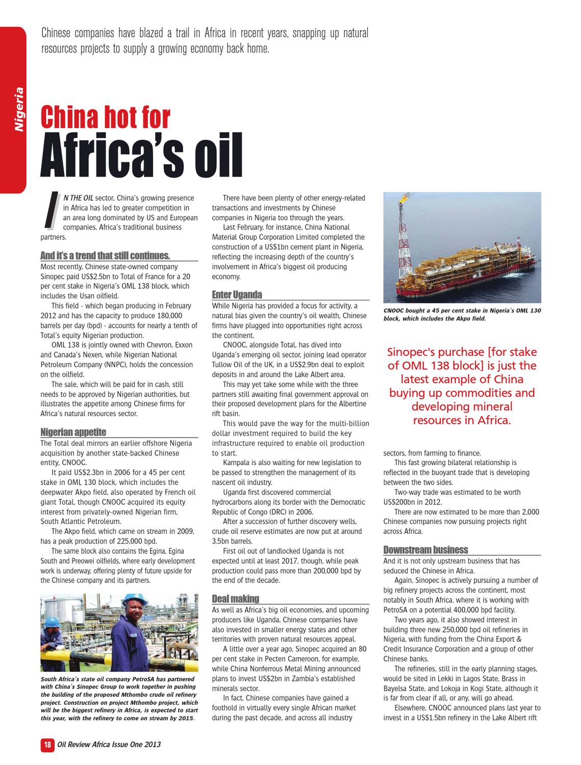 Oil Review Africa 1 2013