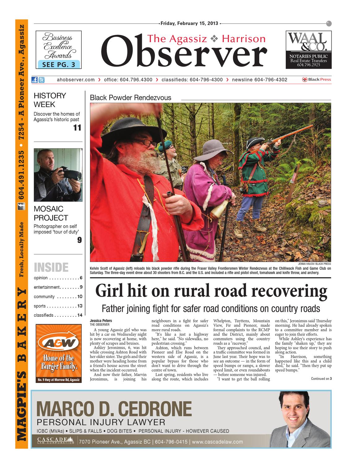 Agassiz Observer, February 15, 2013 by Black Press Media Group Issuu