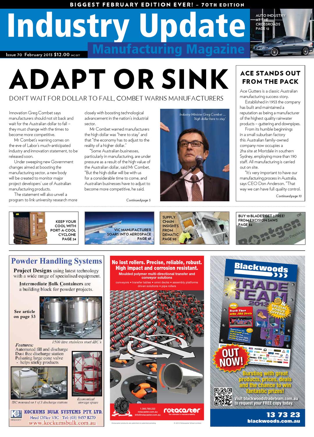 Industry Update Manufacturing Magazine February Edition Issue 70 by